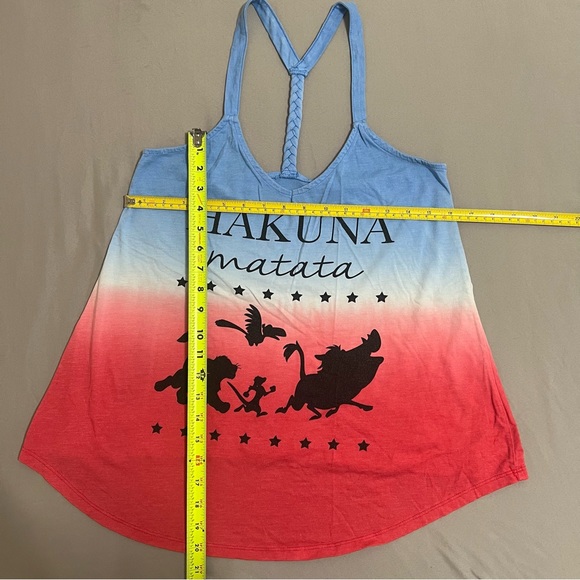 Disney Hakuna Matata Tank top tank sleeveless blue, white and red size XS - Picture 10 of 11